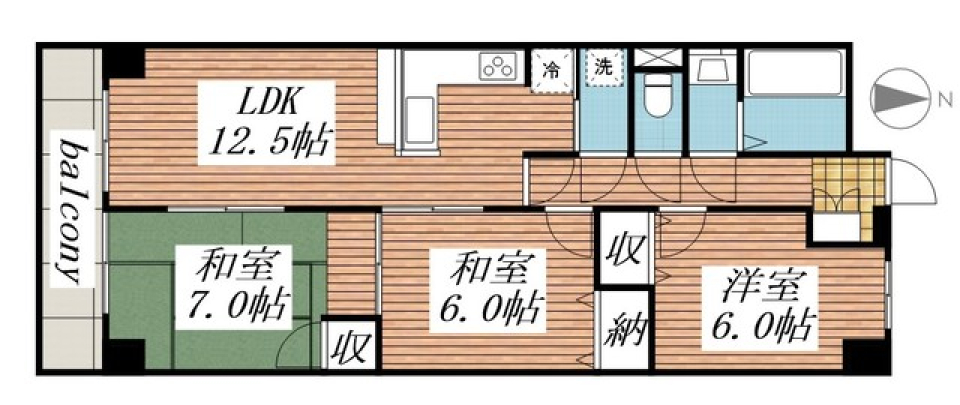 階段マンション［ペット可］の間取り図