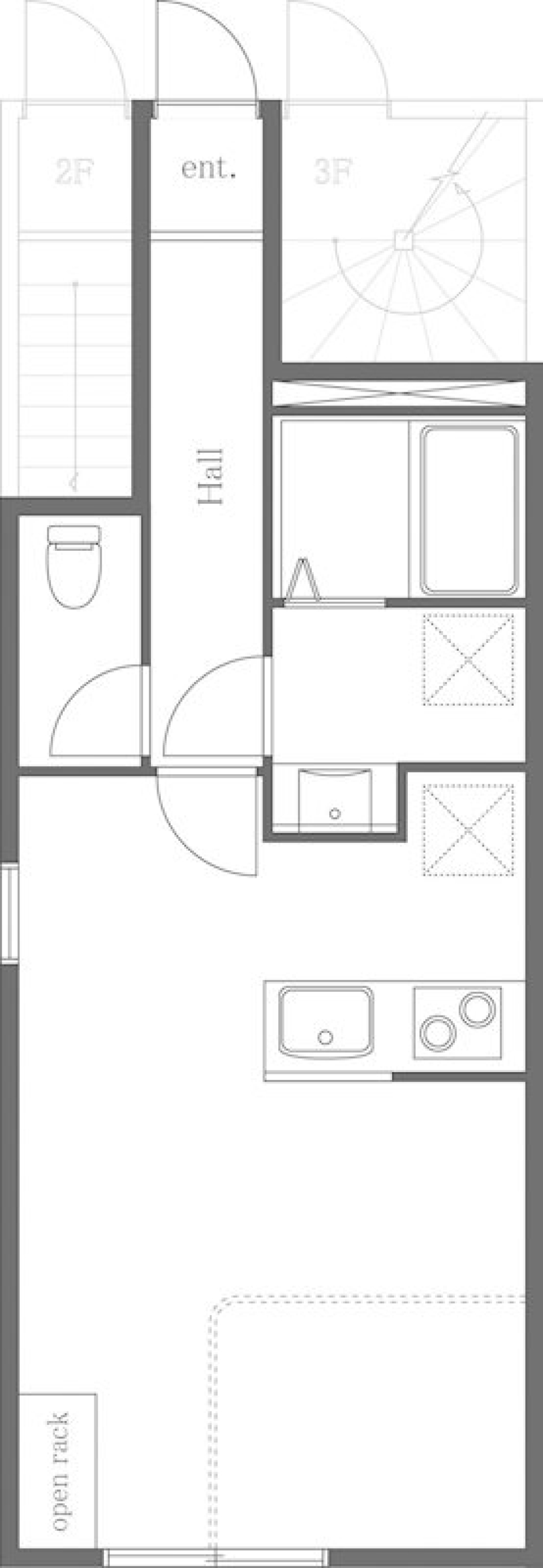 江北リーベルタス　101号室の間取り図