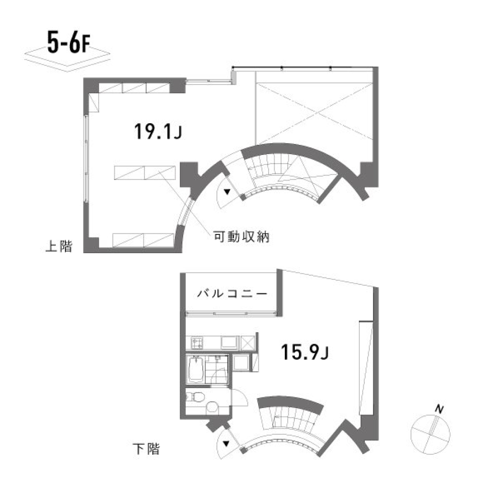 ilusa　501号室の間取り図