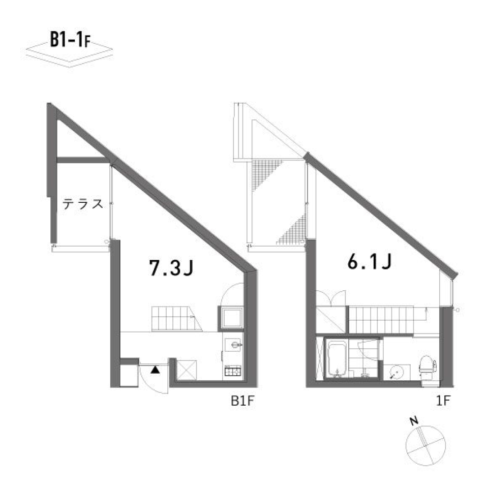 SCALE　101号室の間取り図