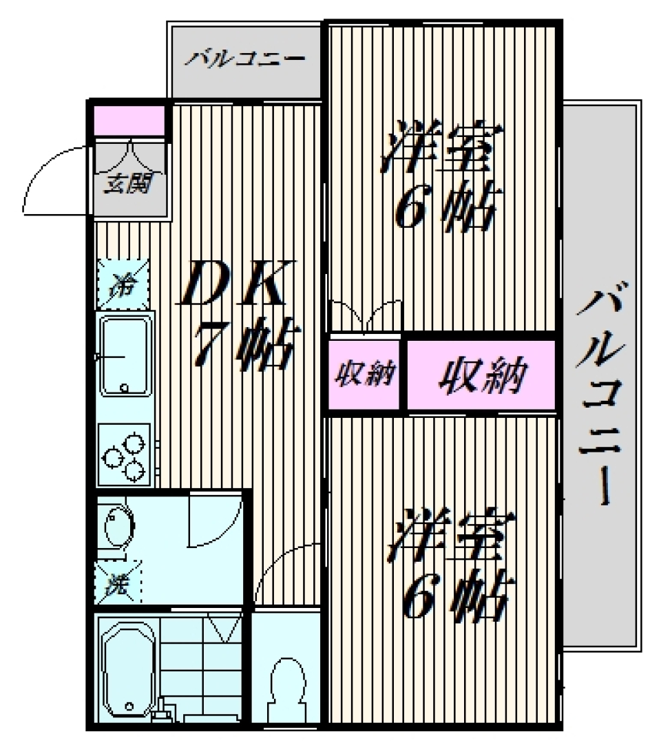 ベル・メゾン　201号室の間取り図