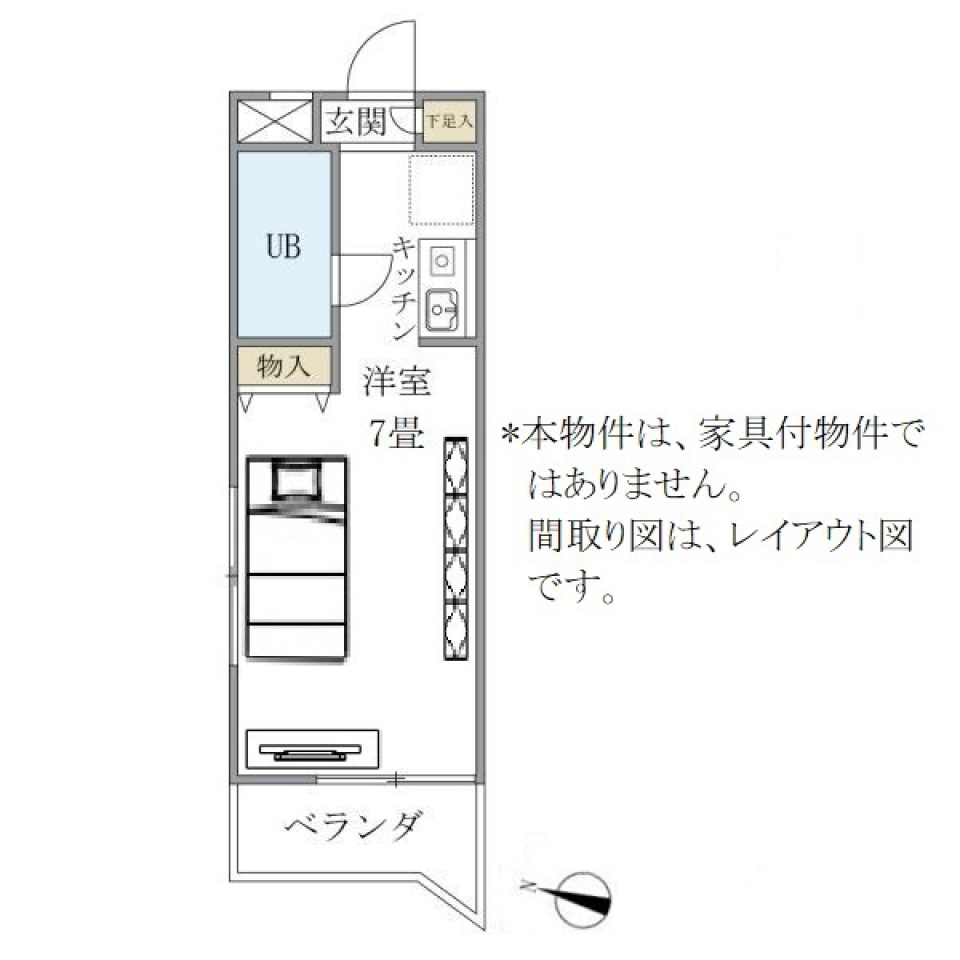 ブルークレール・Ｋ　401号室の間取り図