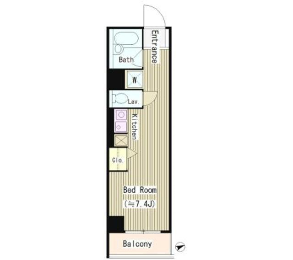 桐栄グランデ　211号室の間取り図