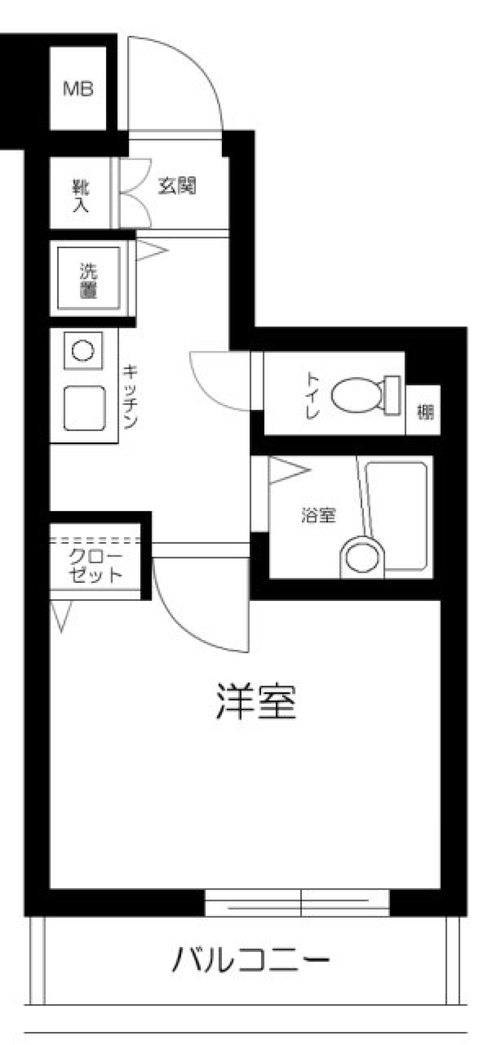 メインステージ護国寺　502号室の間取り図