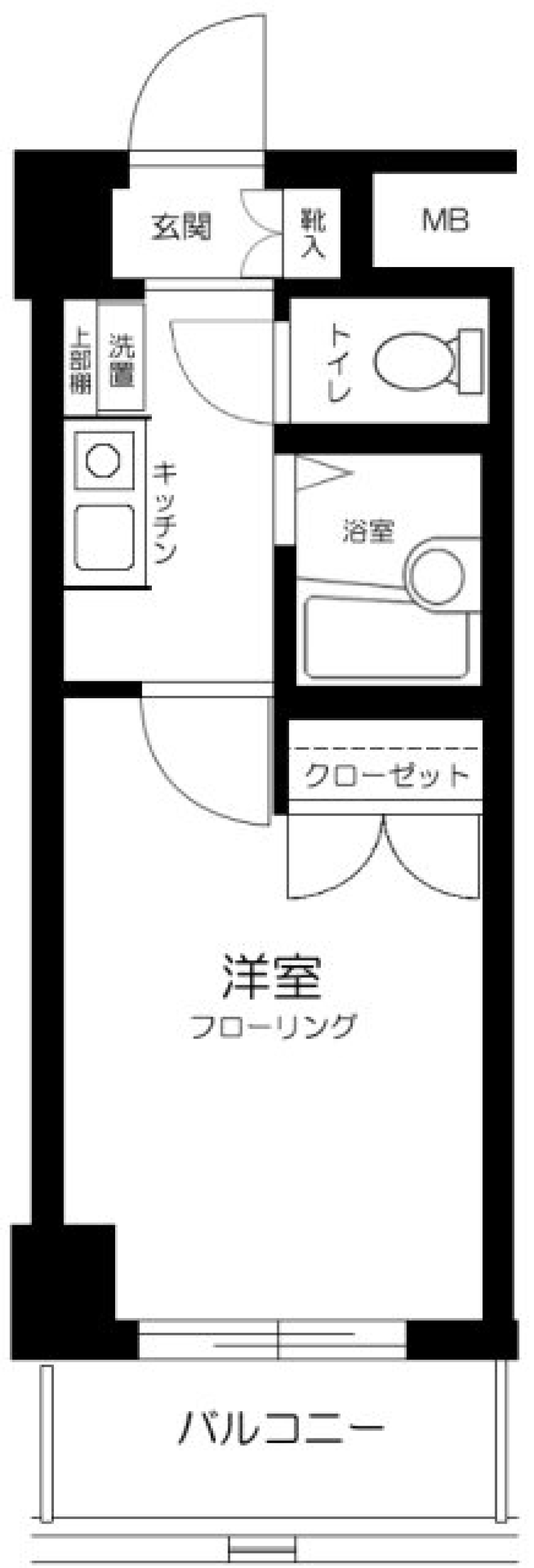 メインステージ平和島　802号室の間取り図