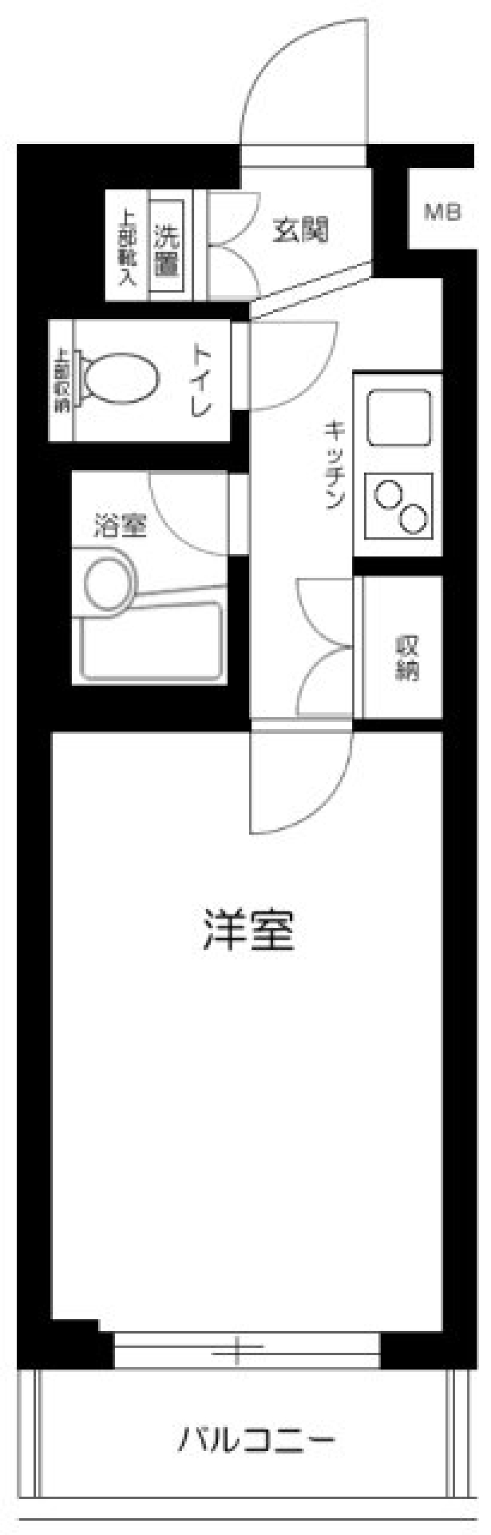 ルーブル西馬込壱番館　304号室の間取り図