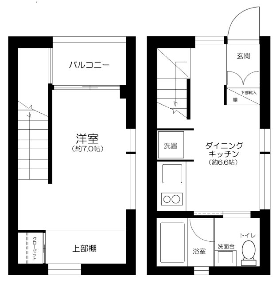 M－house D号室の間取り図