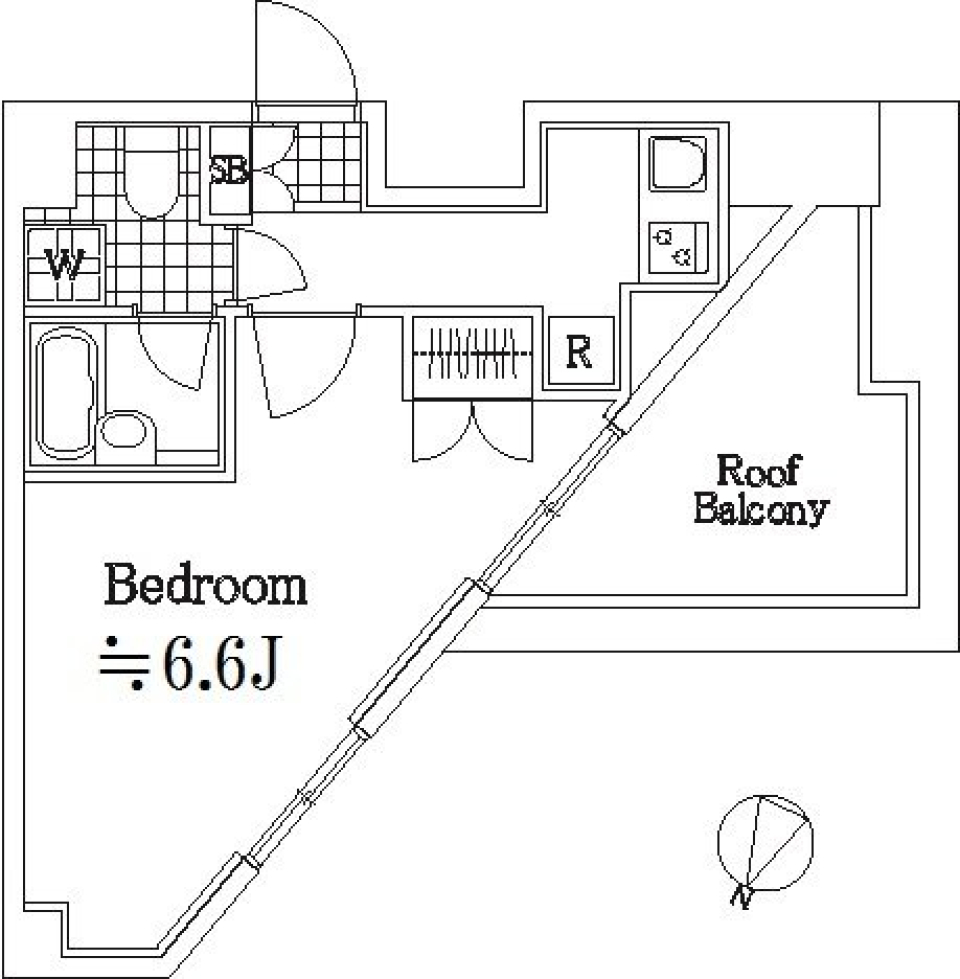 スカイコート都立大学第３　506号室の間取り図