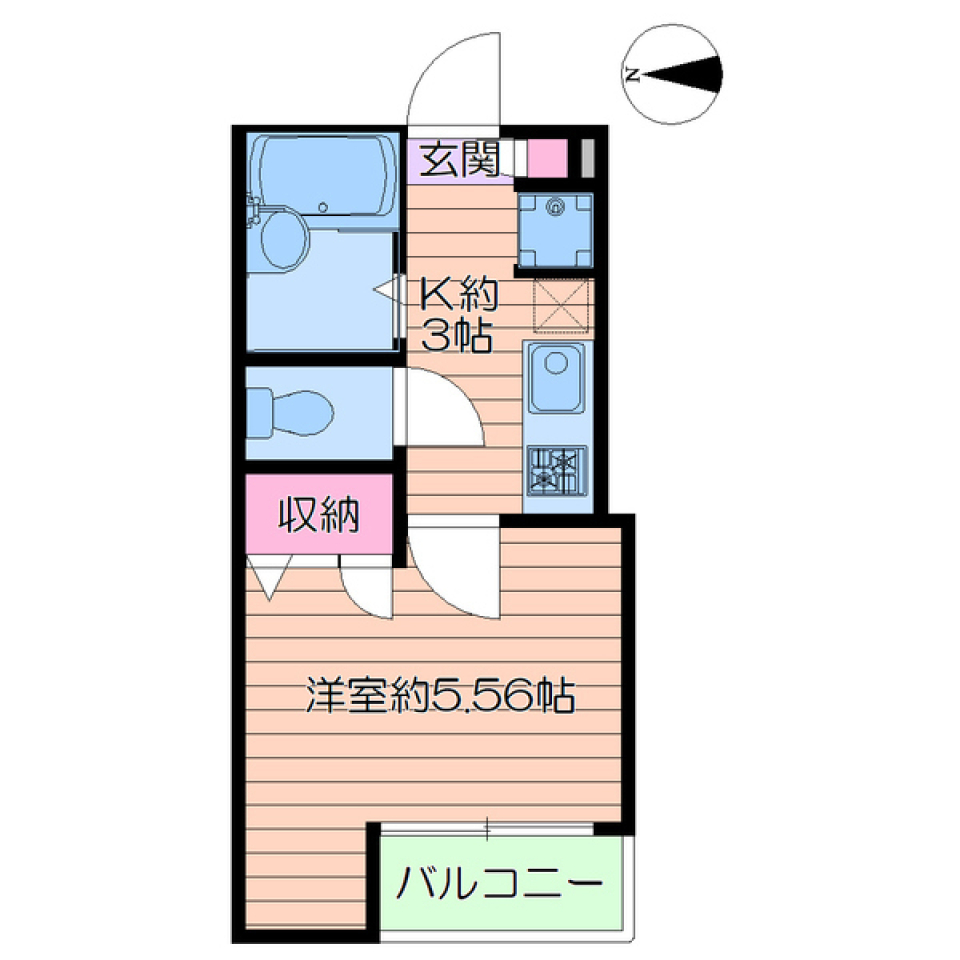 Ｌｉｎｄｒｅ綾瀬　302号室の間取り図