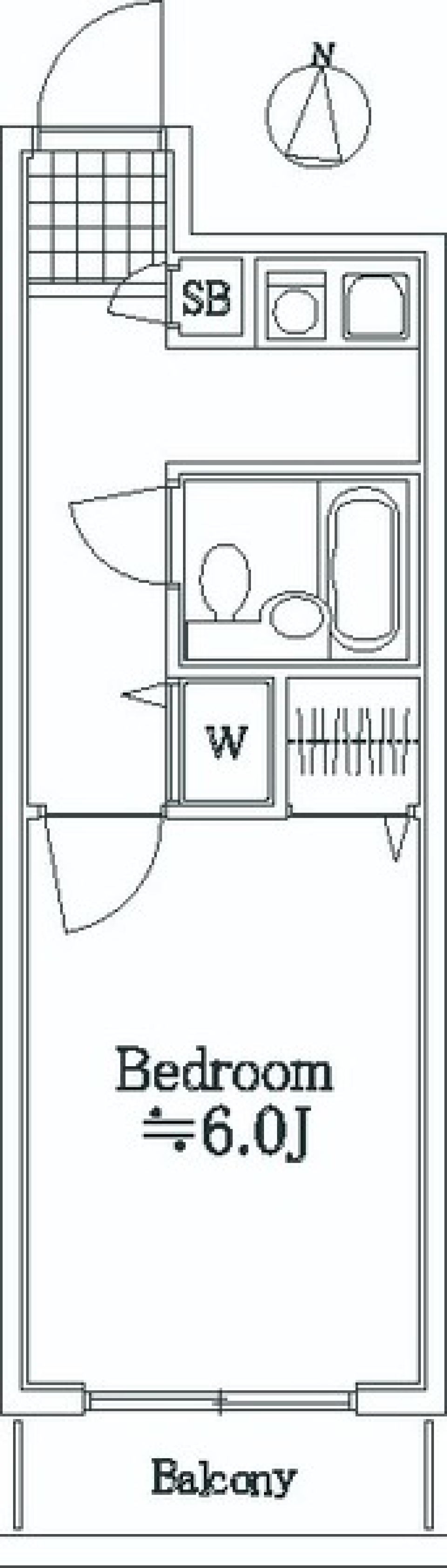 ライオンズマンション大森本町第３　206号室の間取り図