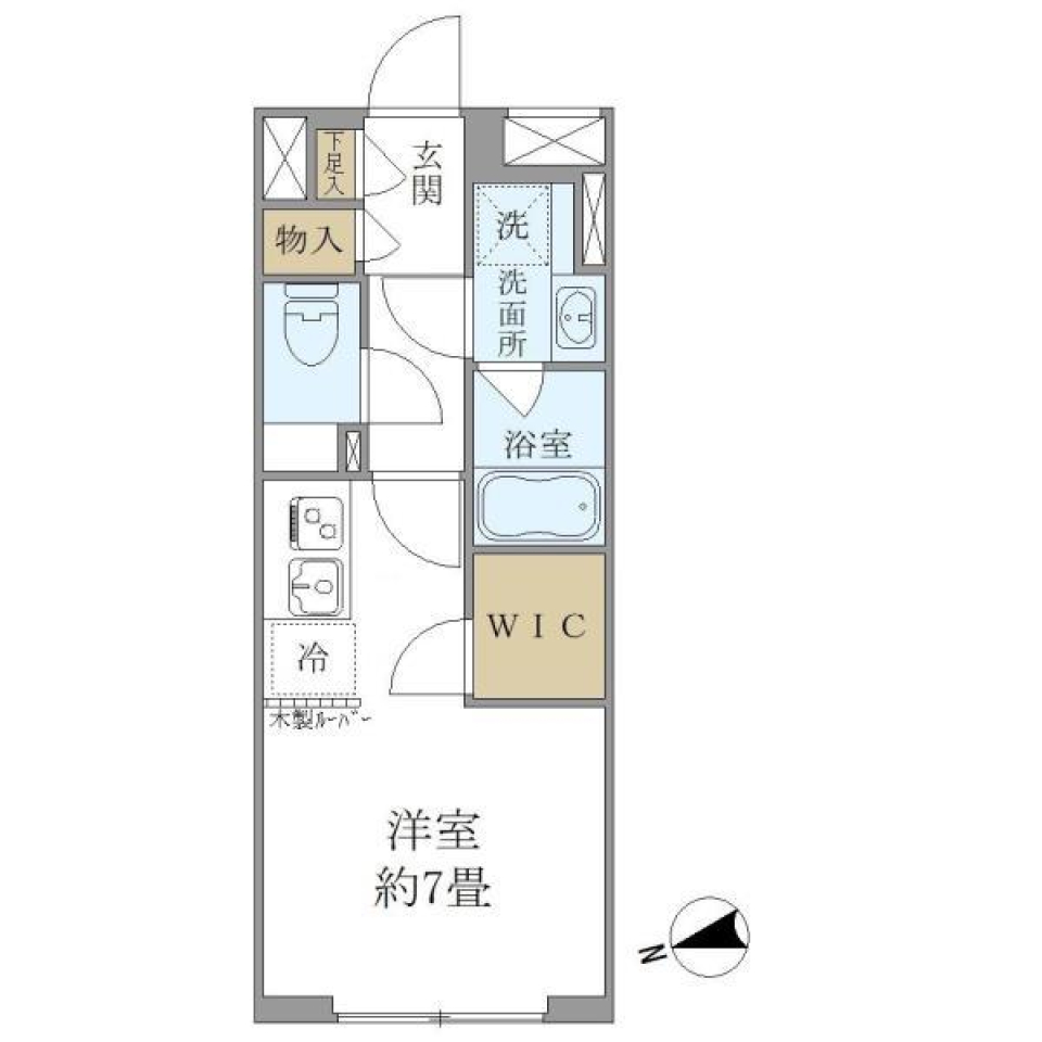 Ｔ’ｓ　ＳＱＵＡＲＥ　ＫＡＧＵＲＡＺＡＫＡ　303号室の間取り図