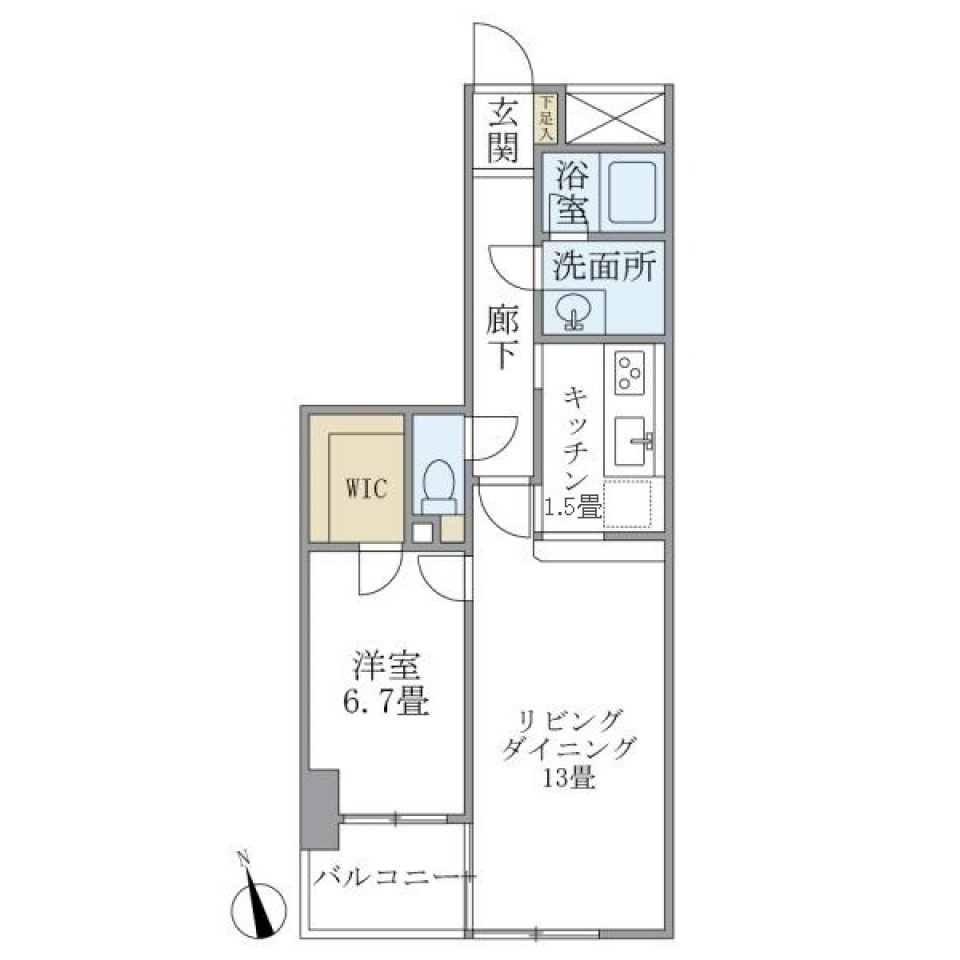 ＫＤＸレジデンス宮前平　404号室の間取り図