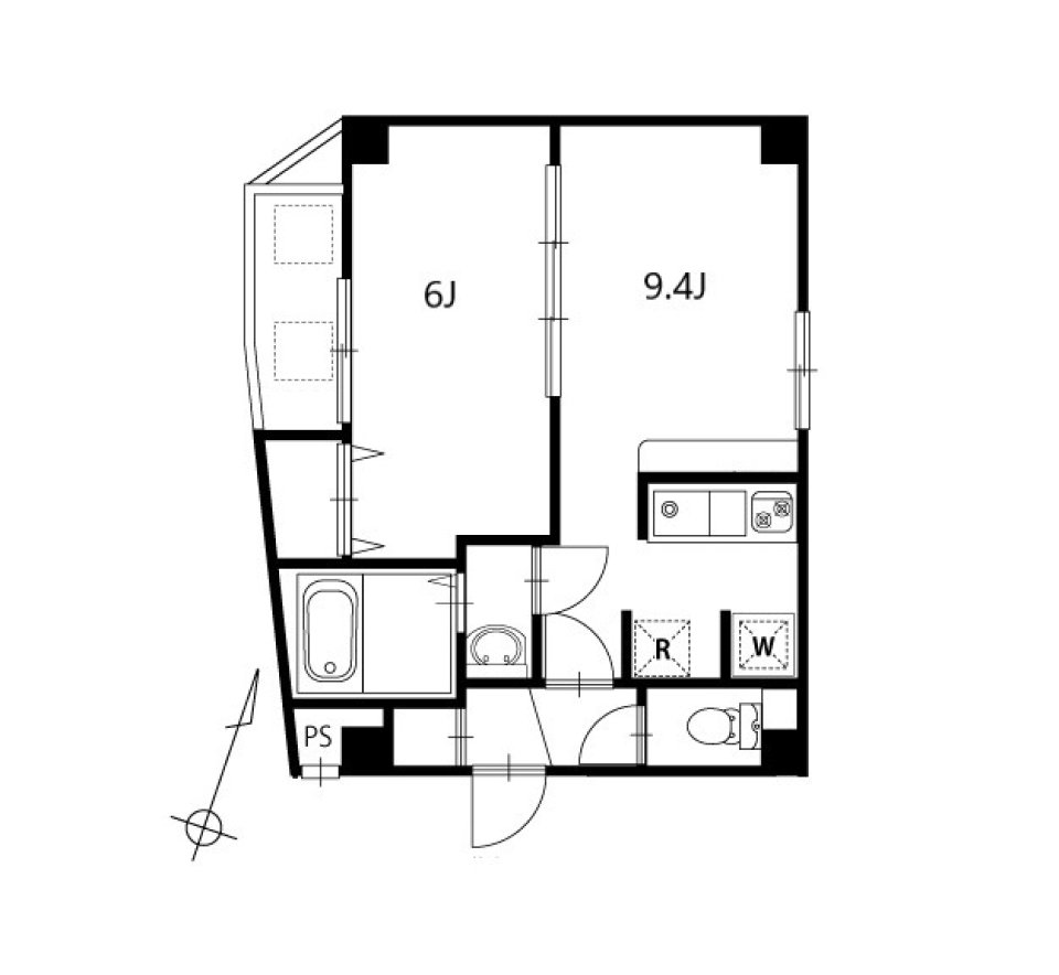 ルシェルクレール　302号室の間取り図