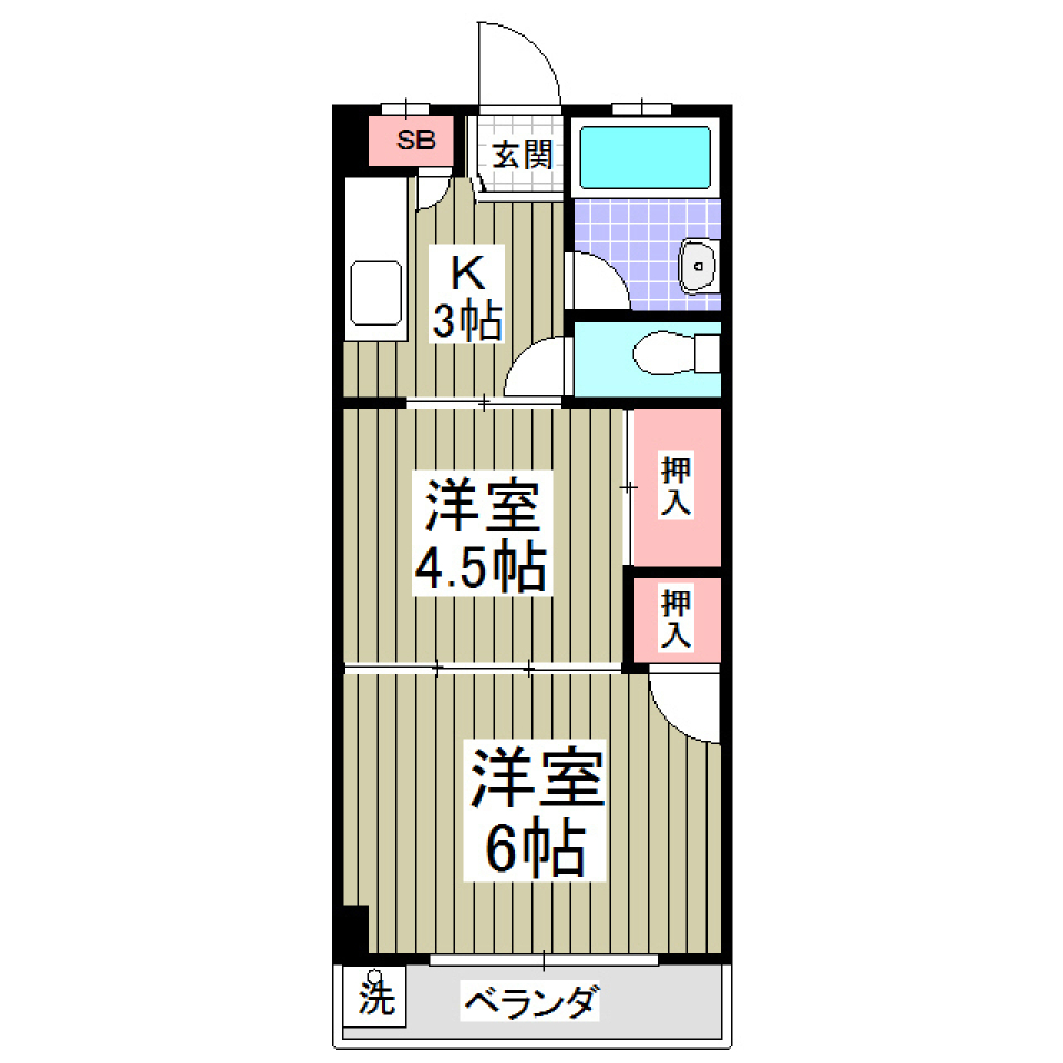 豊島マンション　502号室の間取り図