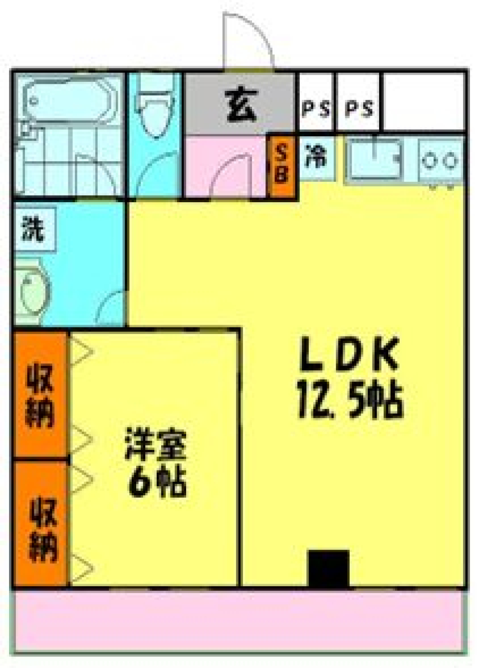 エーデルワイス　101号室の間取り図