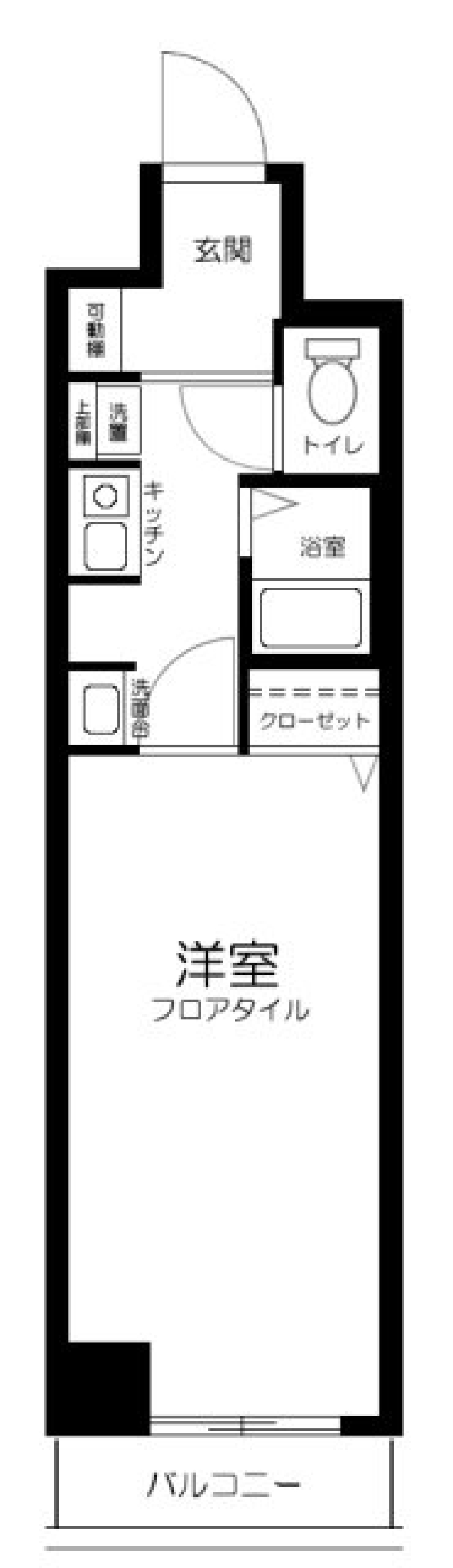 日神プラザ中目黒　404号室の間取り図