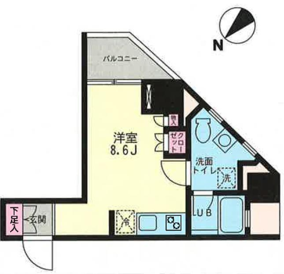 プライムアーバン目黒青葉台　504号室の間取り図