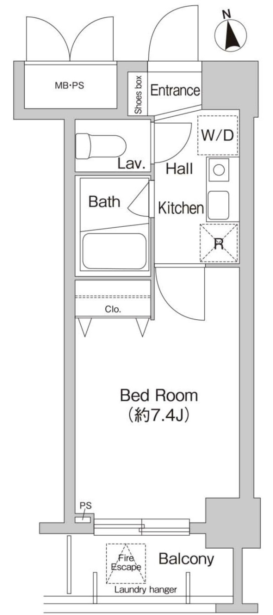 プライムアーバン葛西　206号室の間取り図