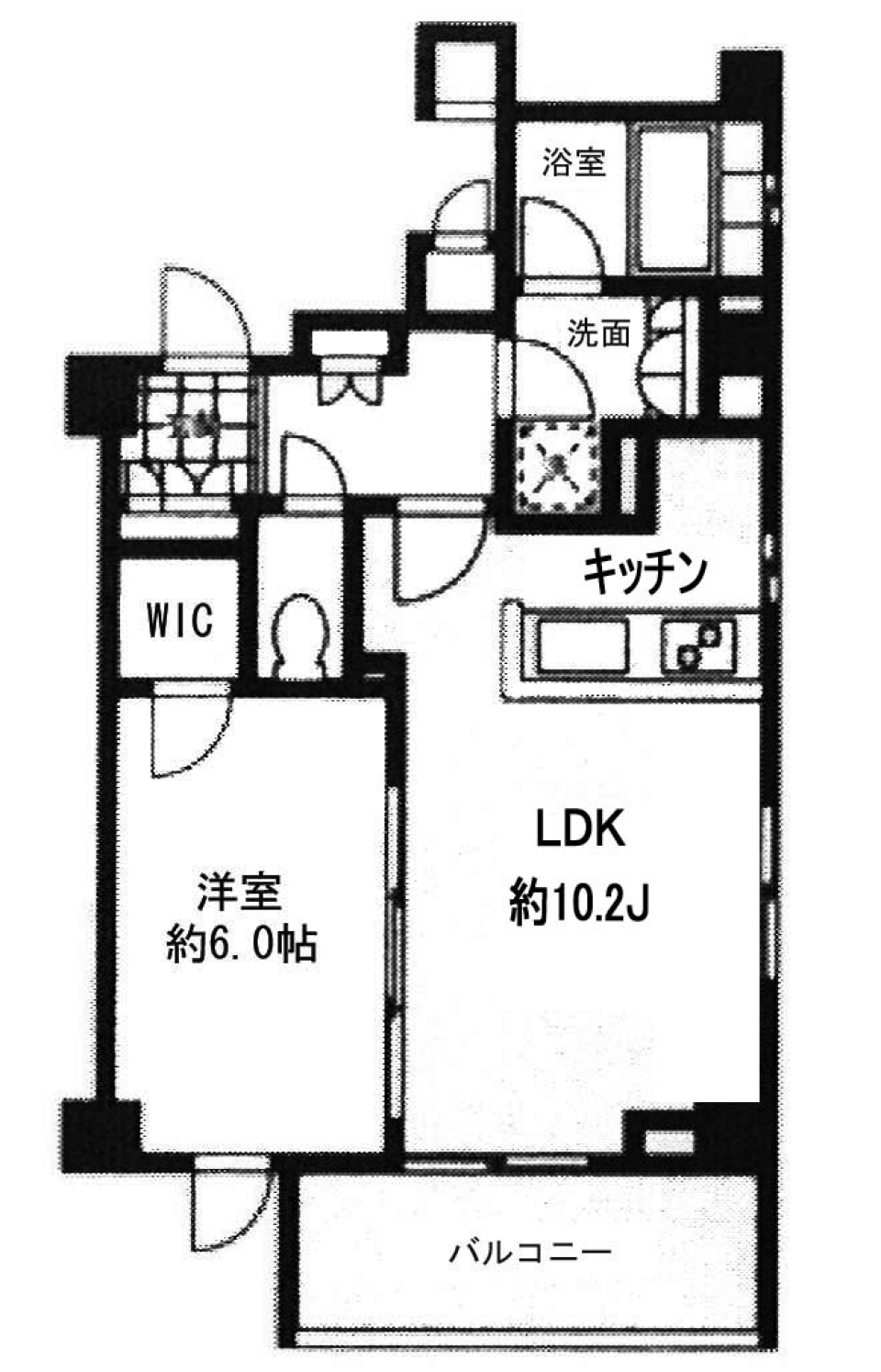 プライムアーバン用賀 210号室［ペット可］の間取り図