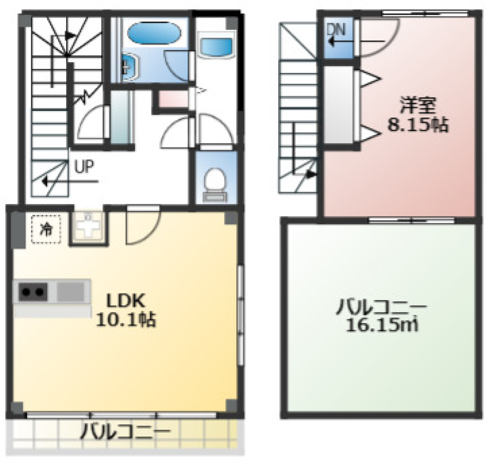 T＆FビルⅤ　401号室の間取り図