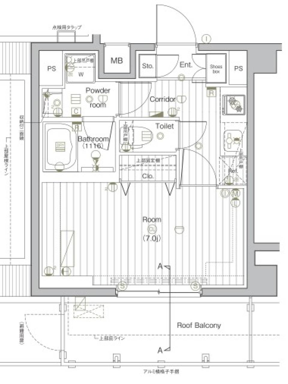 PREMIUM CUBE G 北新宿DEUX 503号室［ペット可］の間取り図