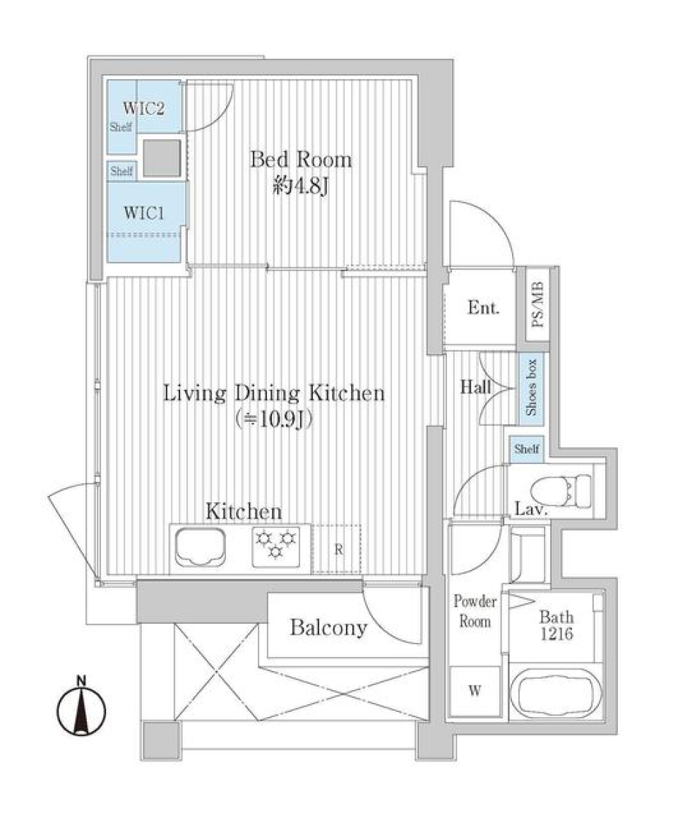 トラスト学芸大学　303号室の間取り図