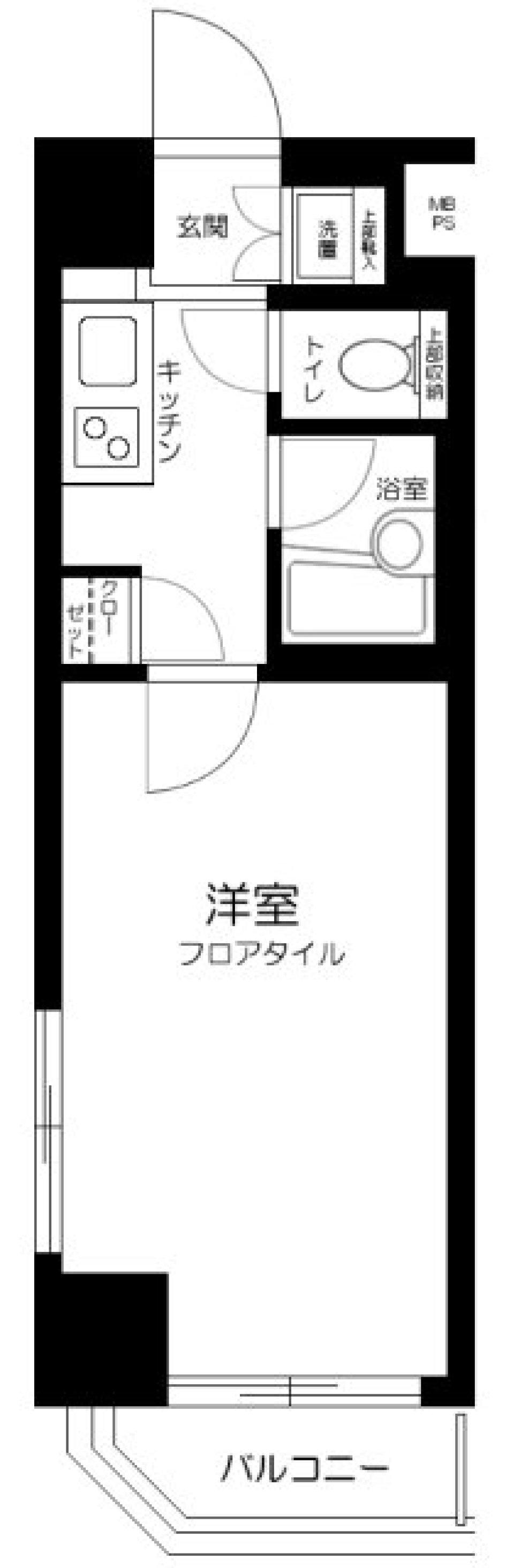 ルーブル学芸大学六番館　101号室の間取り図