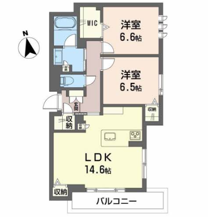 101は1階東の角部屋です。