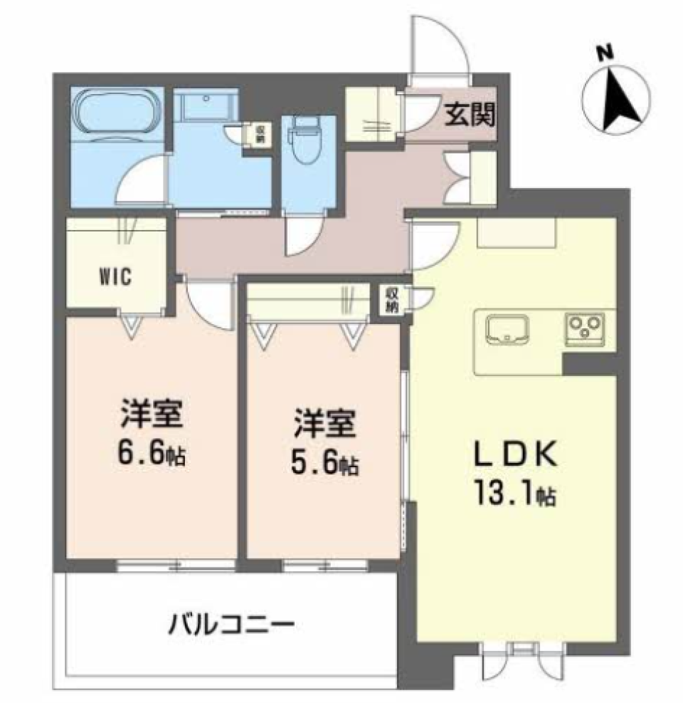 スポットライトを浴びて［新築］の間取り図