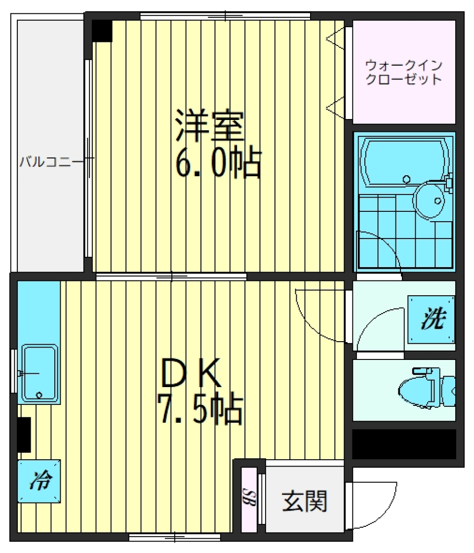 第3グーテンベルクハイム　202号室の間取り図