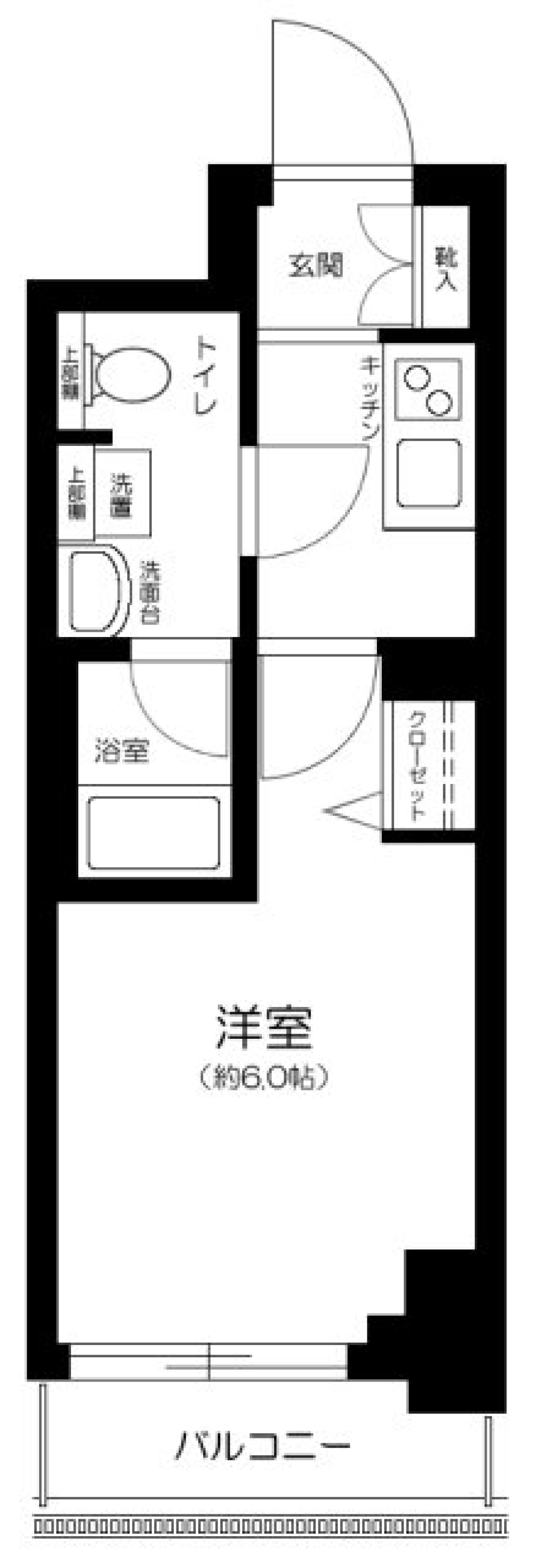 AXAS洗足池 103号室の間取り図