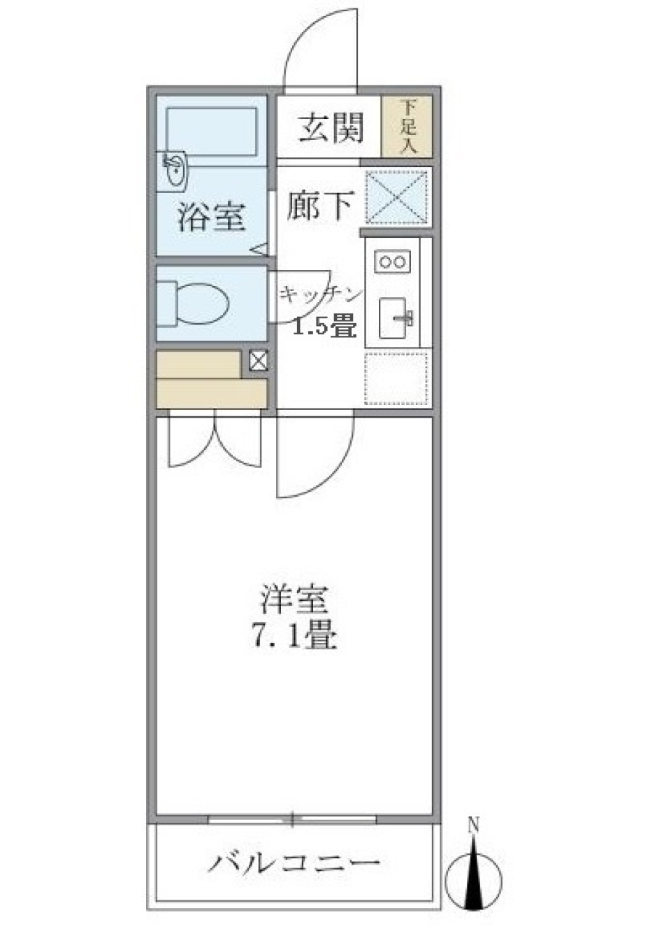 ＣＬＡＰ市谷柳町　402号室の間取り図