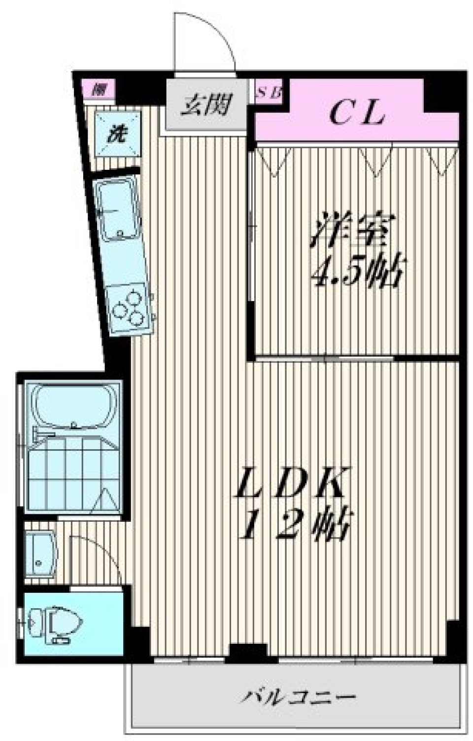 石山ビル　202号室の間取り図