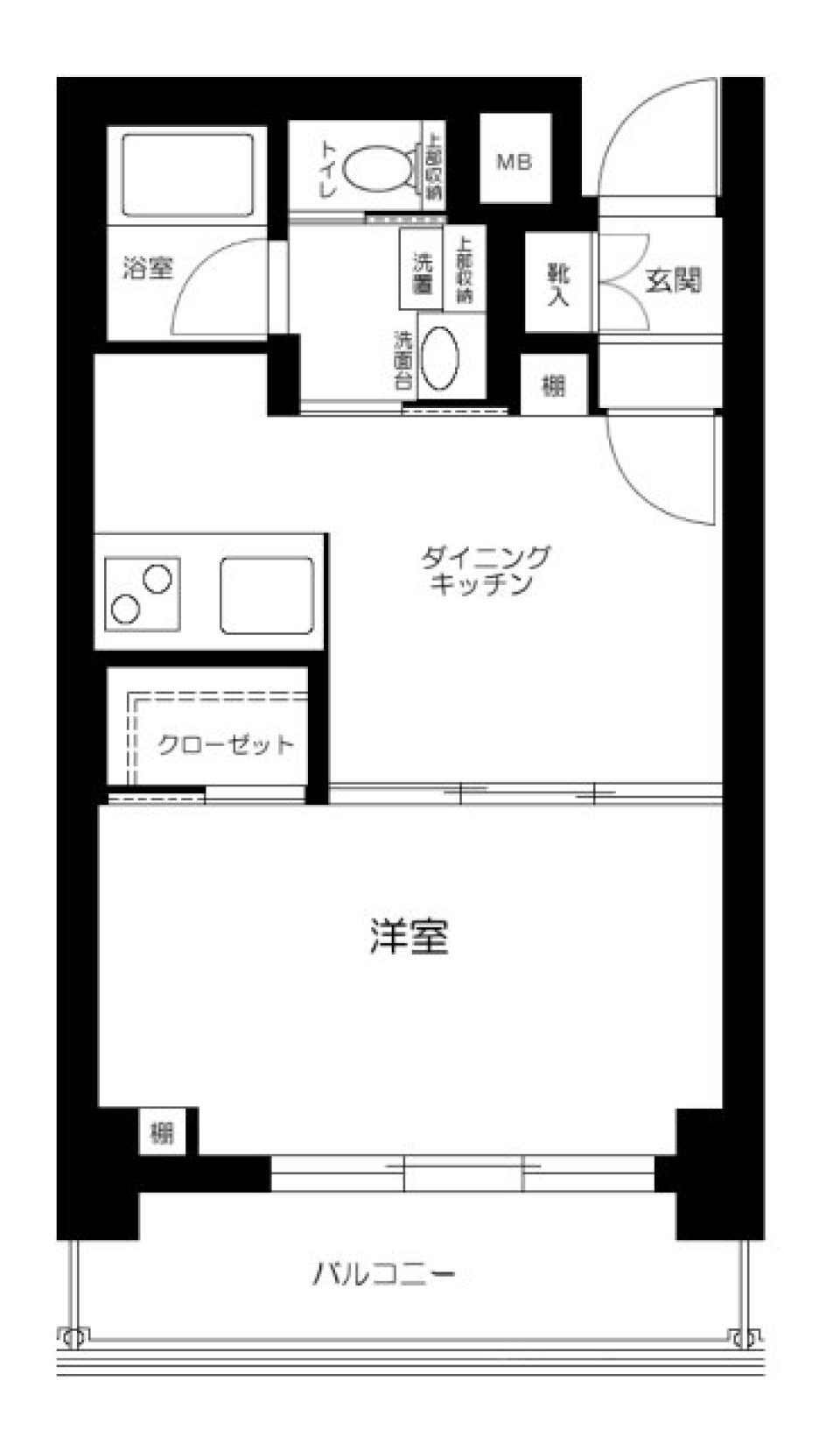 ハイホーム十条ヴェルデ館　504号室の間取り図