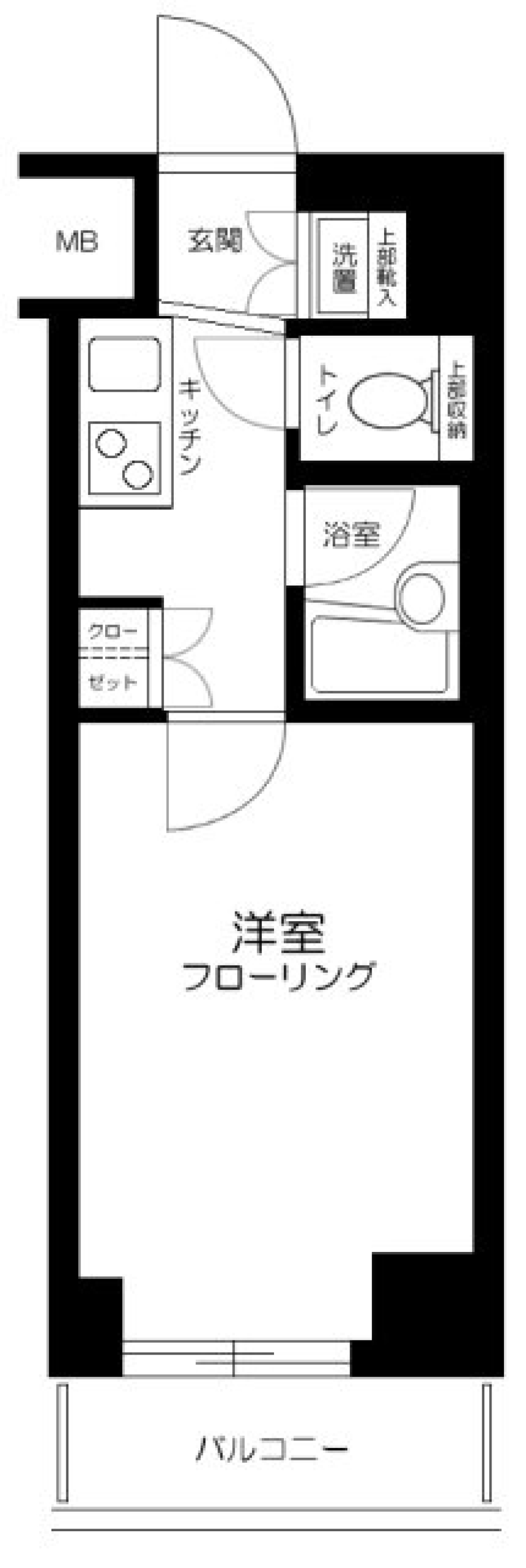 ルーブル野方伍番館　408号室の間取り図