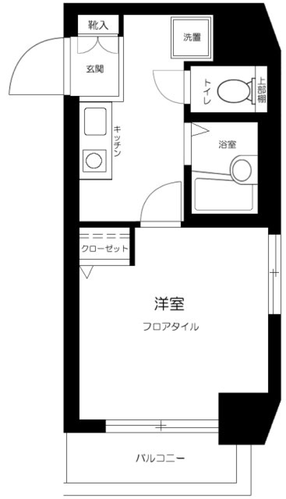 スカイコート高田馬場第五　801号室の間取り図