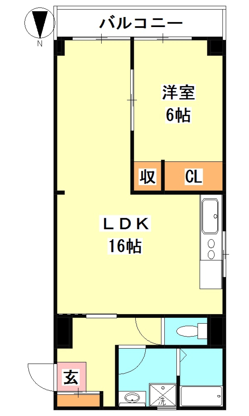 フレメゾン　305号室の間取り図