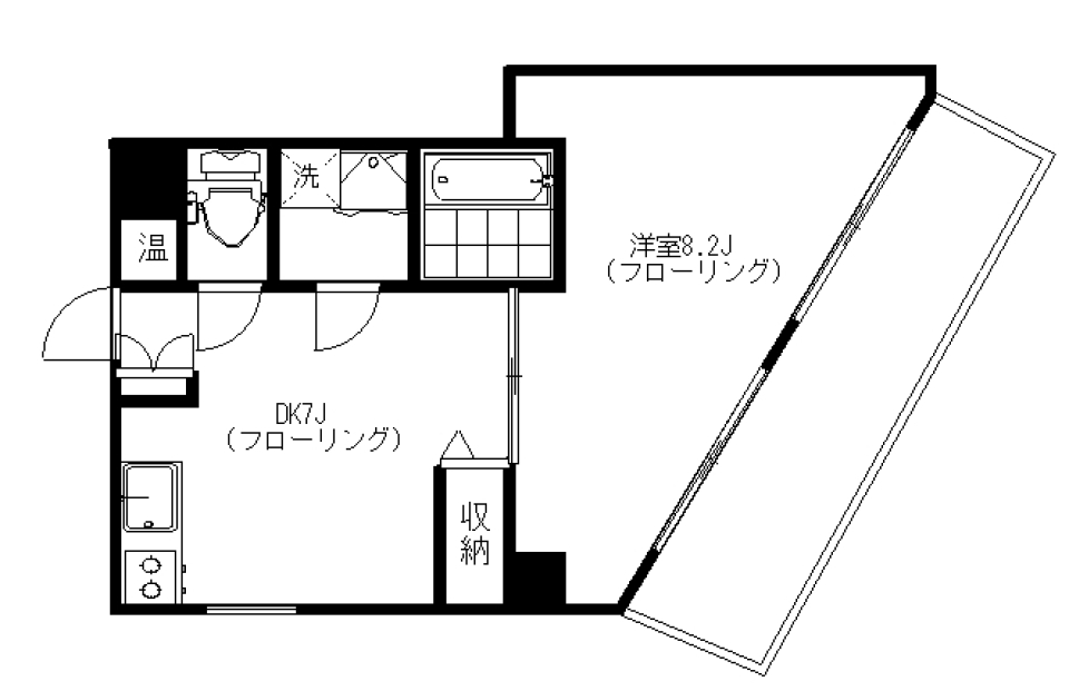 第１エントピアコート麻布　302号室の間取り図