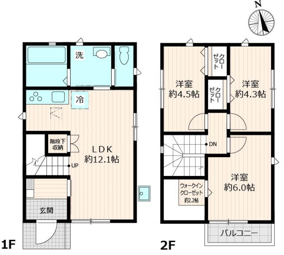 舎人戸建　A号室［ペット可］の間取り図