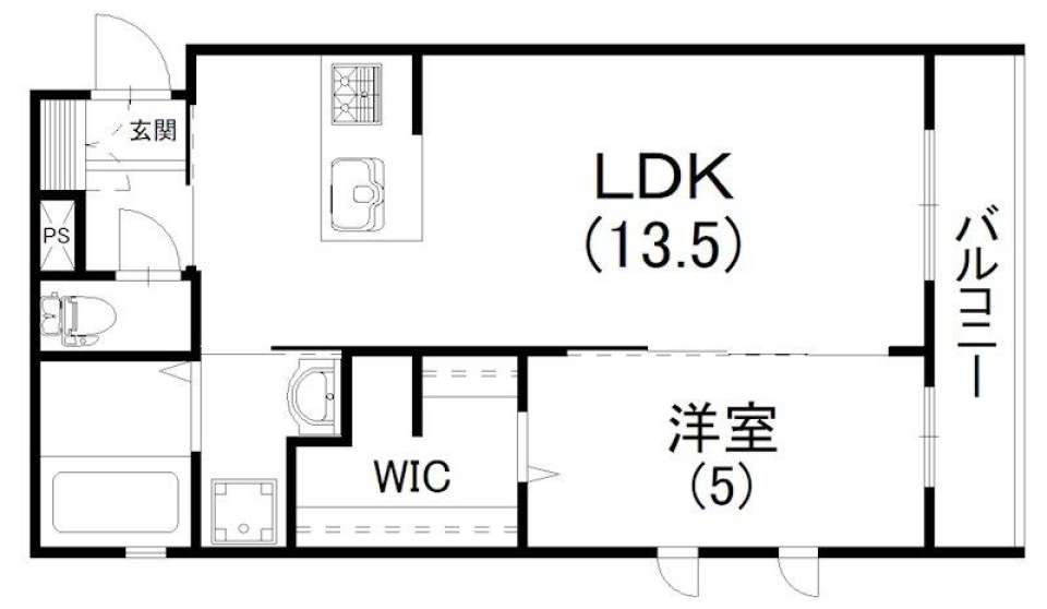 洗練された生活スタイルの間取り図