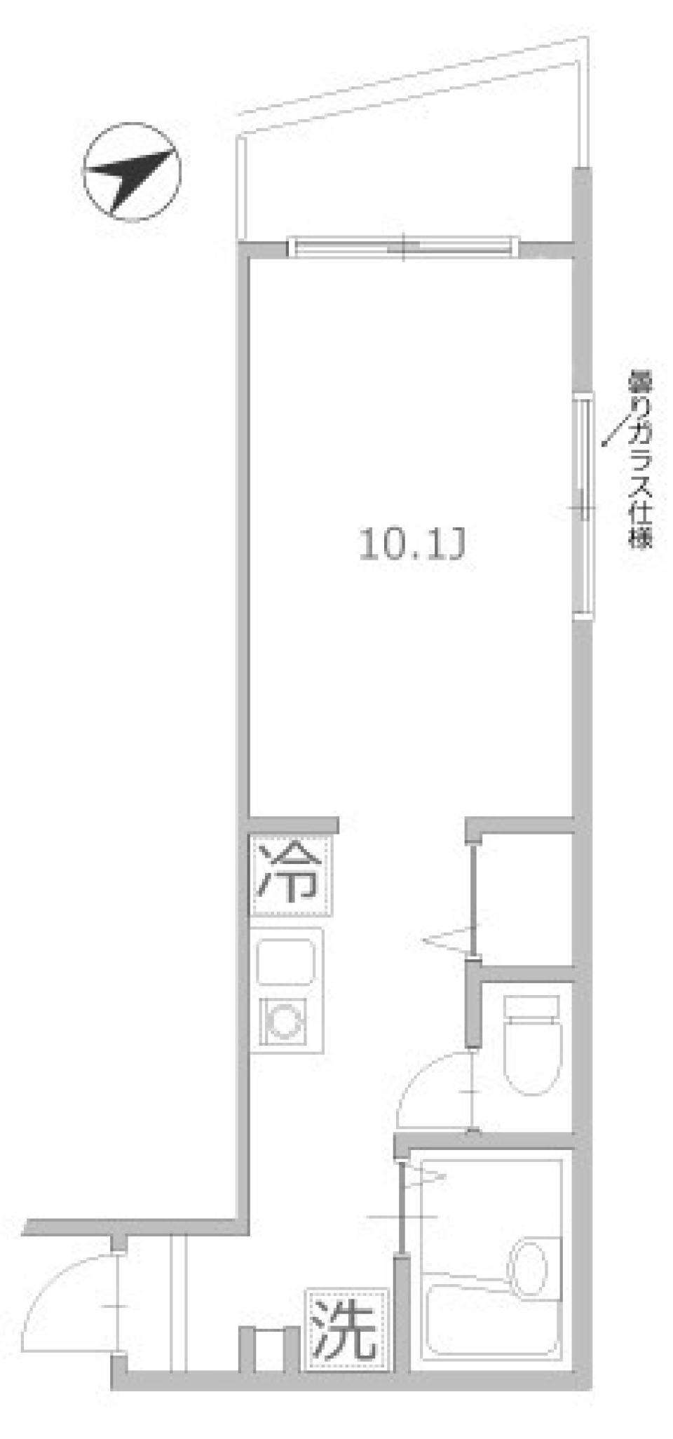 ブロッサムテラス町屋　103号室の間取り図