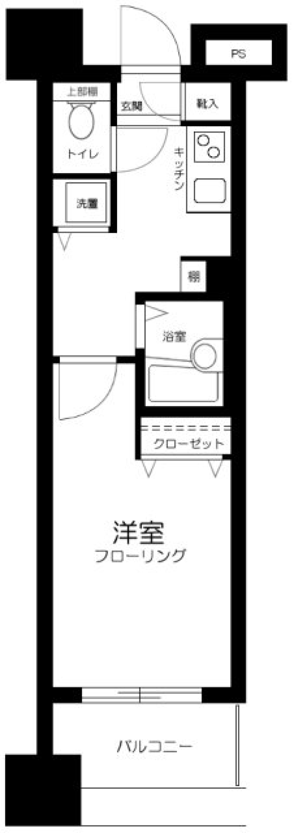 スカイコート八王子第５　1403号室の間取り図