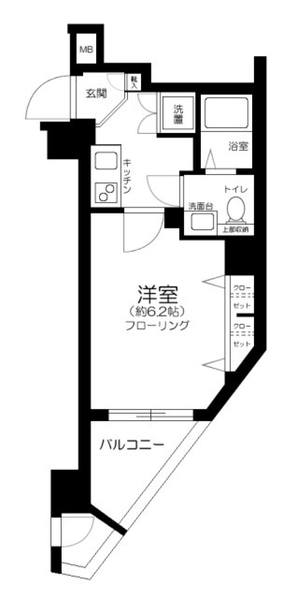 ステージファースト三軒茶屋アジールコートⅡ　402号室の間取り図