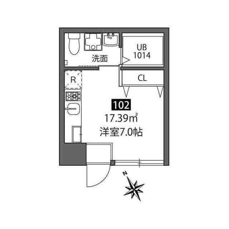 グランバリュー荻窪　102号室の間取り図