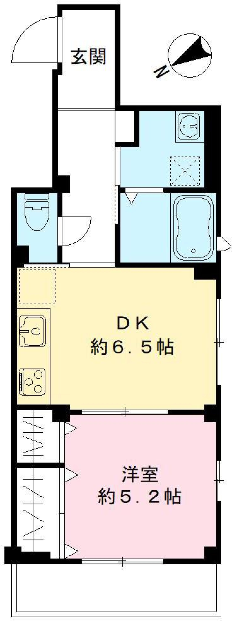 ハイツ髙沢　202号室の間取り図