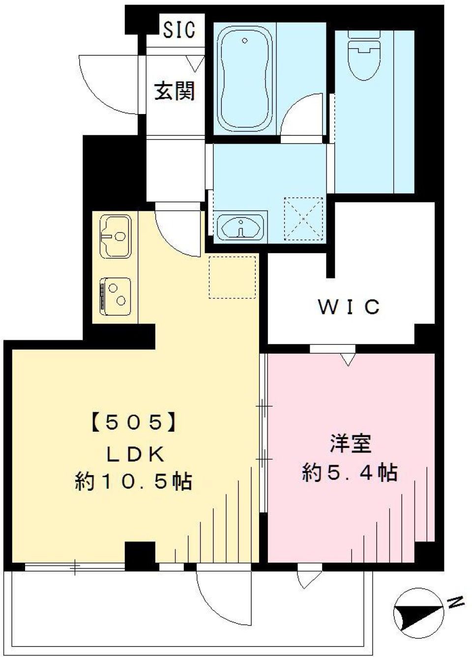 スマート・グラン 荻窪　505号室の間取り図