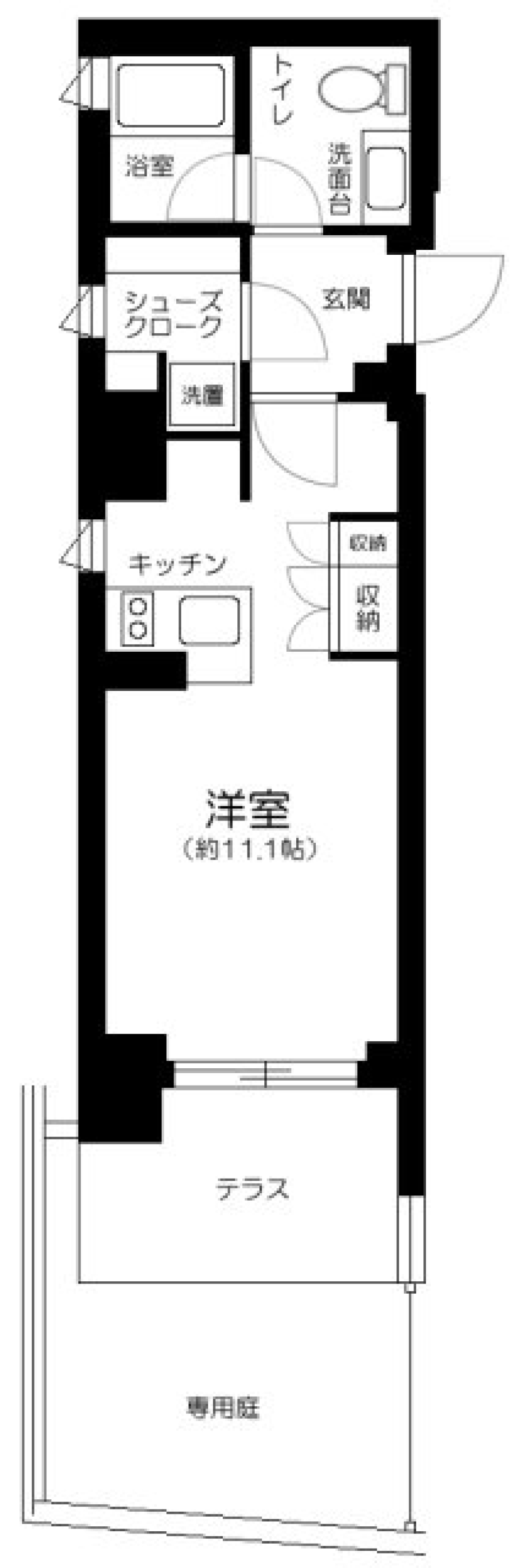 Ｃａｓａ　Ｓｐｌｅｎｄｉｄｏ　小石川　101号室の間取り図