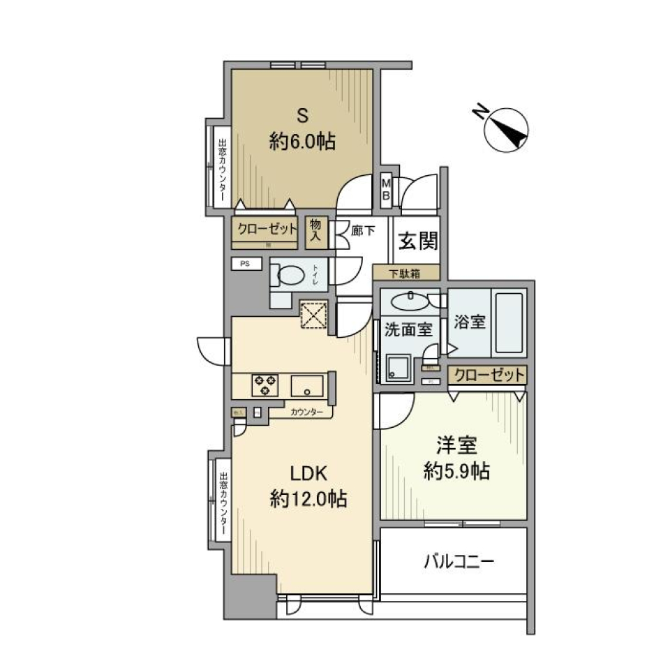 ビサージュ横浜壱番館　 301号室の間取り図