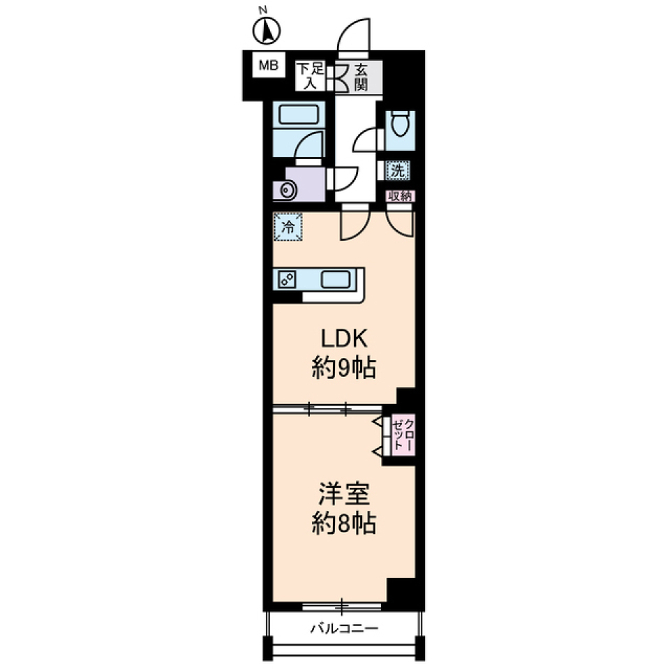 いずみマンションⅡ 0502号室の間取り図