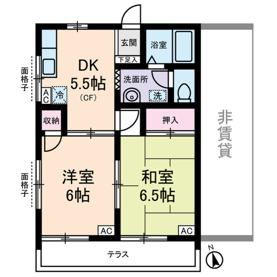 パルクメゾン 0101号室の間取り図